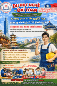 Du học nghề Đài Loan năm học 2026